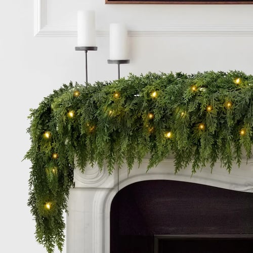 🏆2025 HOT SALE💥 Pre-lit Christmas Cedar Garland - Image 10