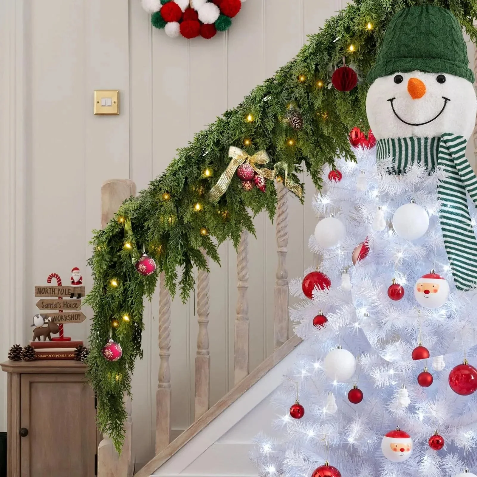 🏆2025 HOT SALE💥 Pre-lit Christmas Cedar Garland - Image 6