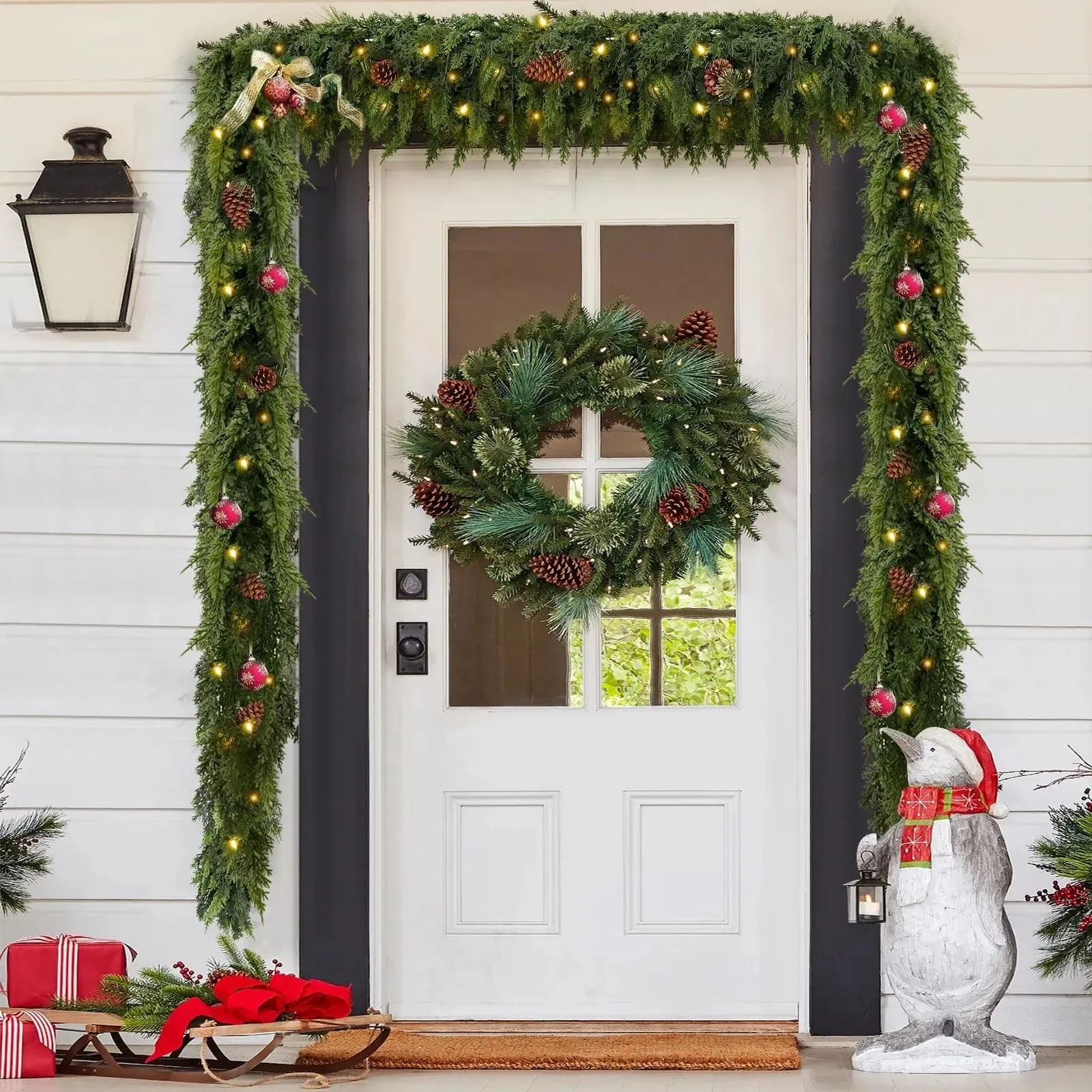 🏆2025 HOT SALE💥 Pre-lit Christmas Cedar Garland - Image 9