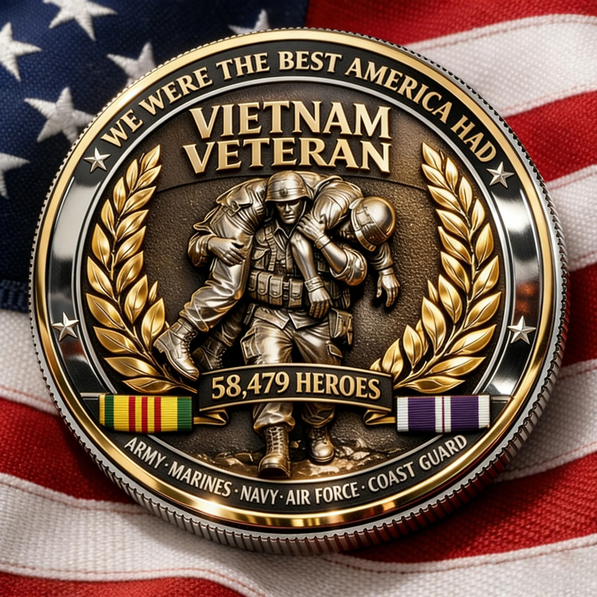 🏆Flash Sale 60% OFF - 🛩️🎖️Vietnam Veteran Tribute Coin – 58,479 Heroes - Image 2