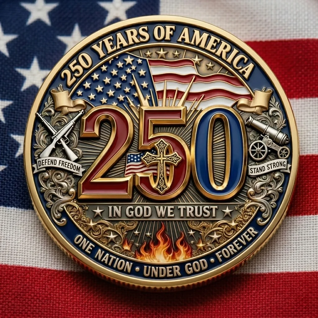 ⚡️Last Day 49% OFF - God Bless America Anniversary Coin 🇺🇸 - Image 2