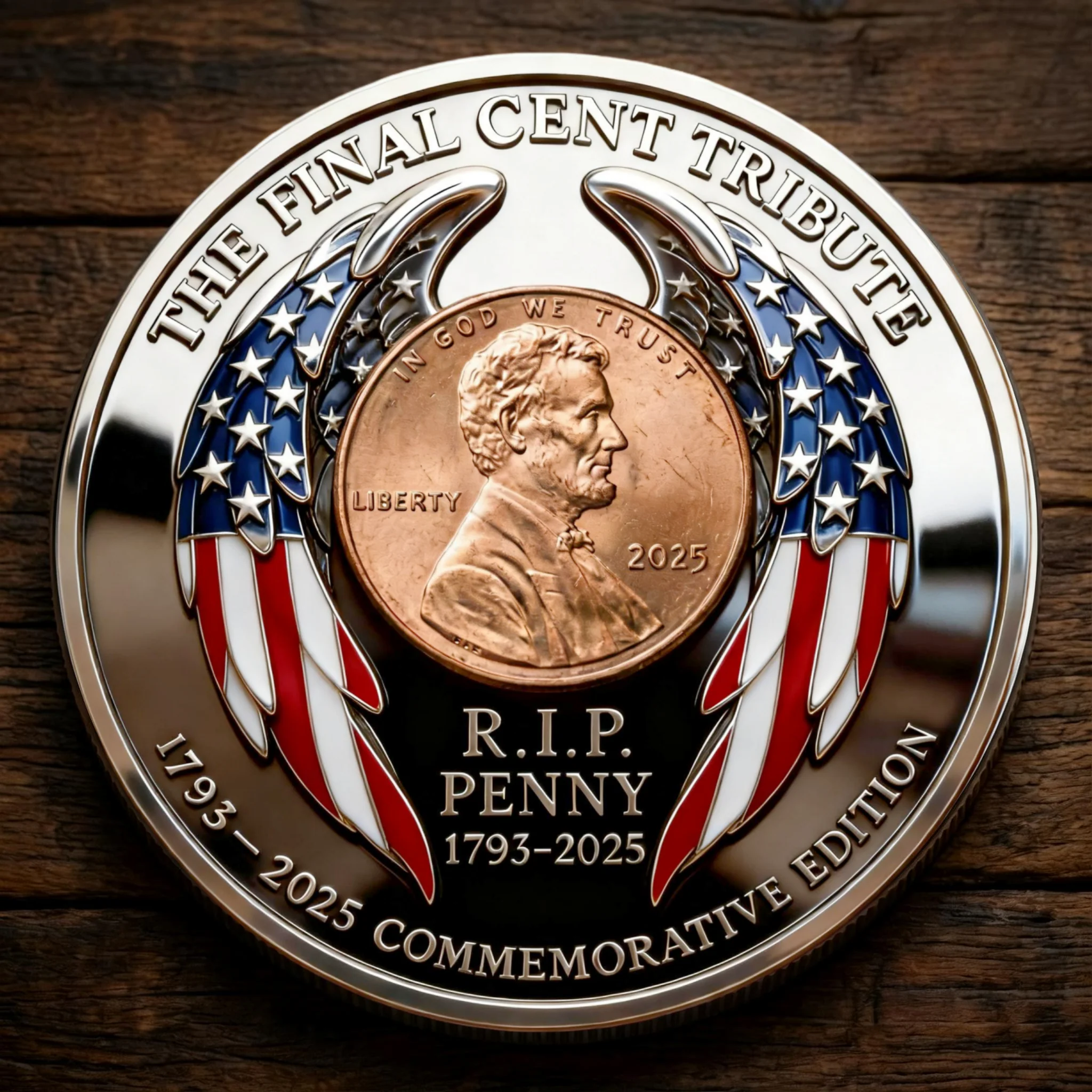 πNew Year 60% OFF - The Last Cent Commemorative Coin β Honoring 232 Years of Service - Image 2