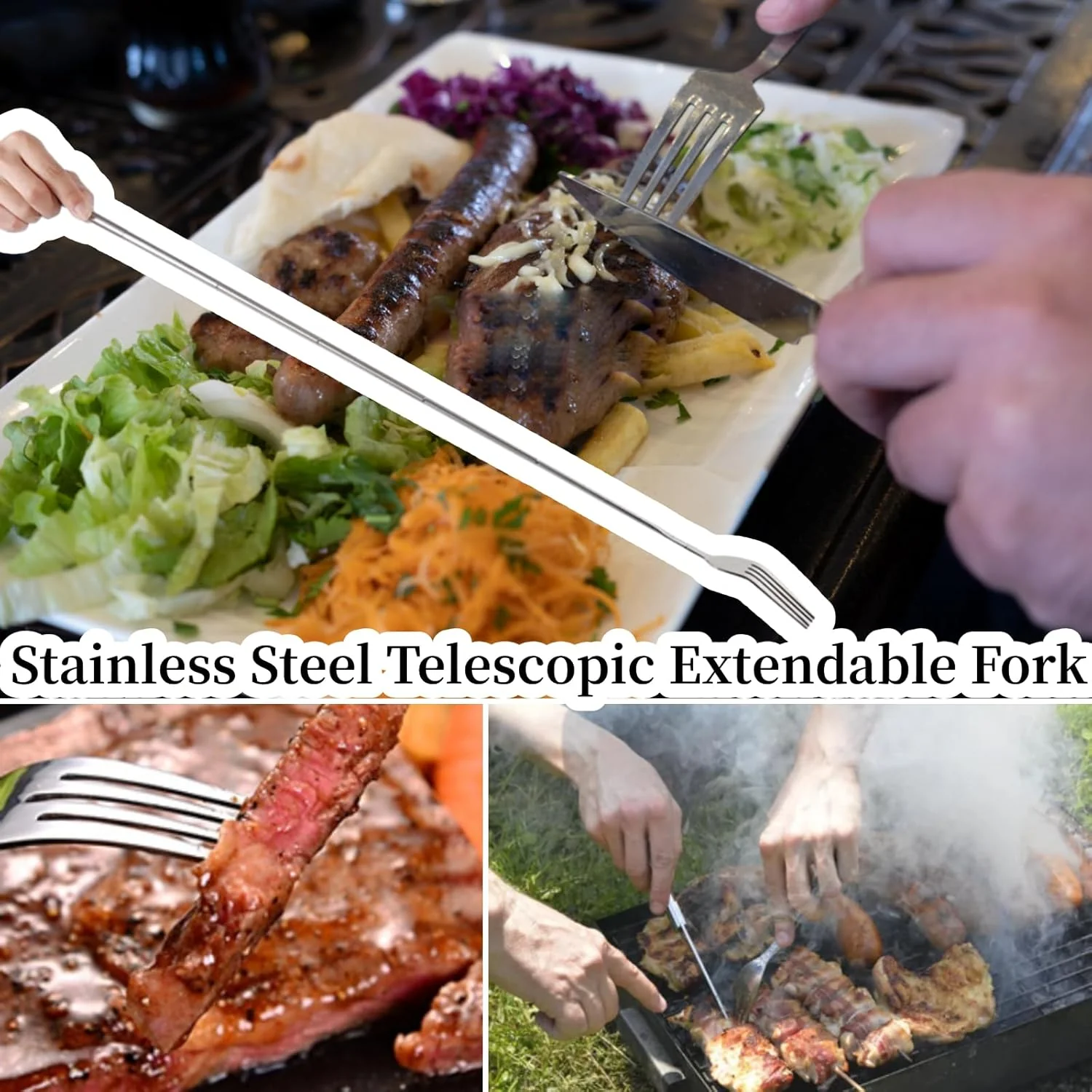 🎉Stainless steel telescopic fork - Image 4