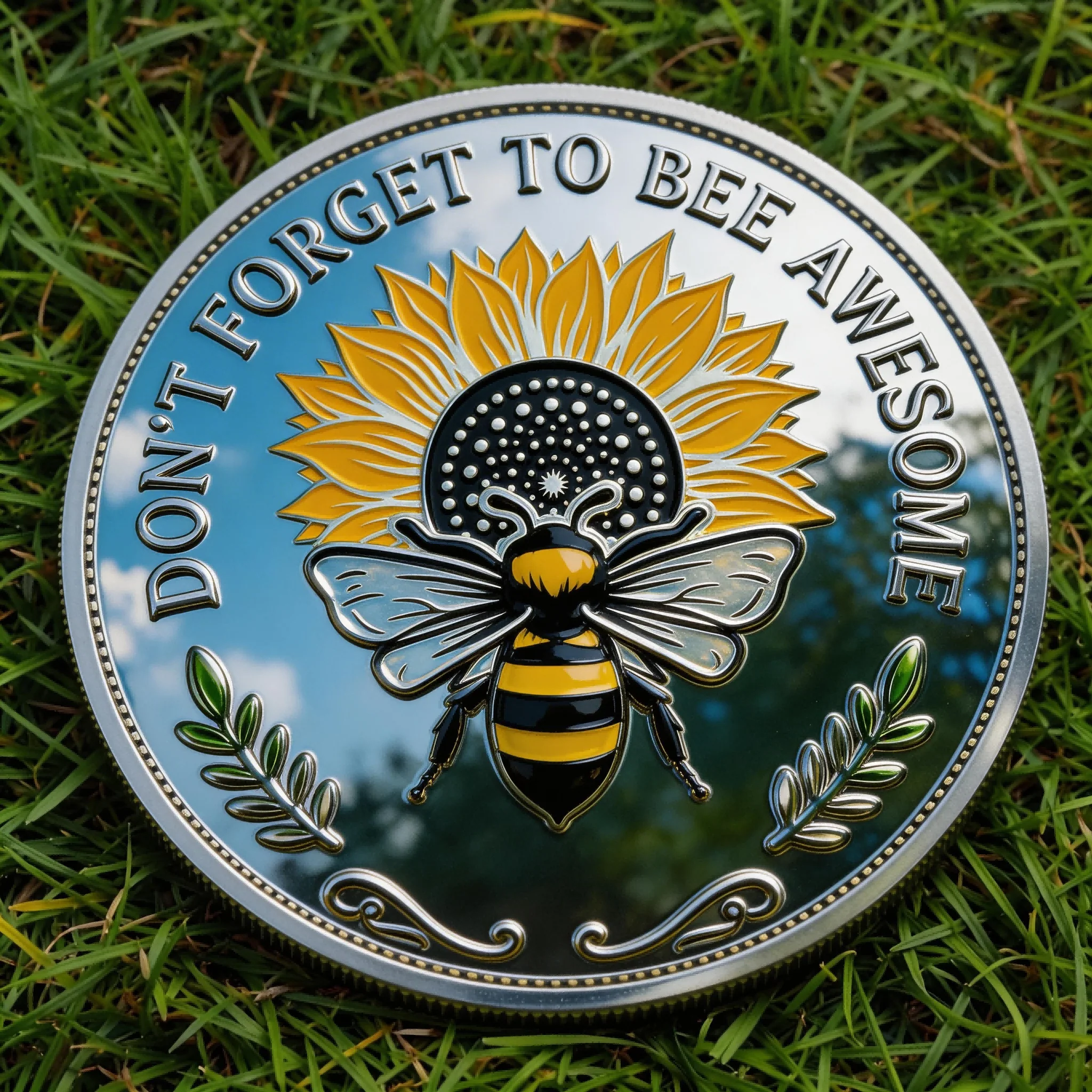 🏆NEW YEAR 60% OFF - Bee Kind Positivity Commemorative Coin 🐝🪙🌼 - Image 2