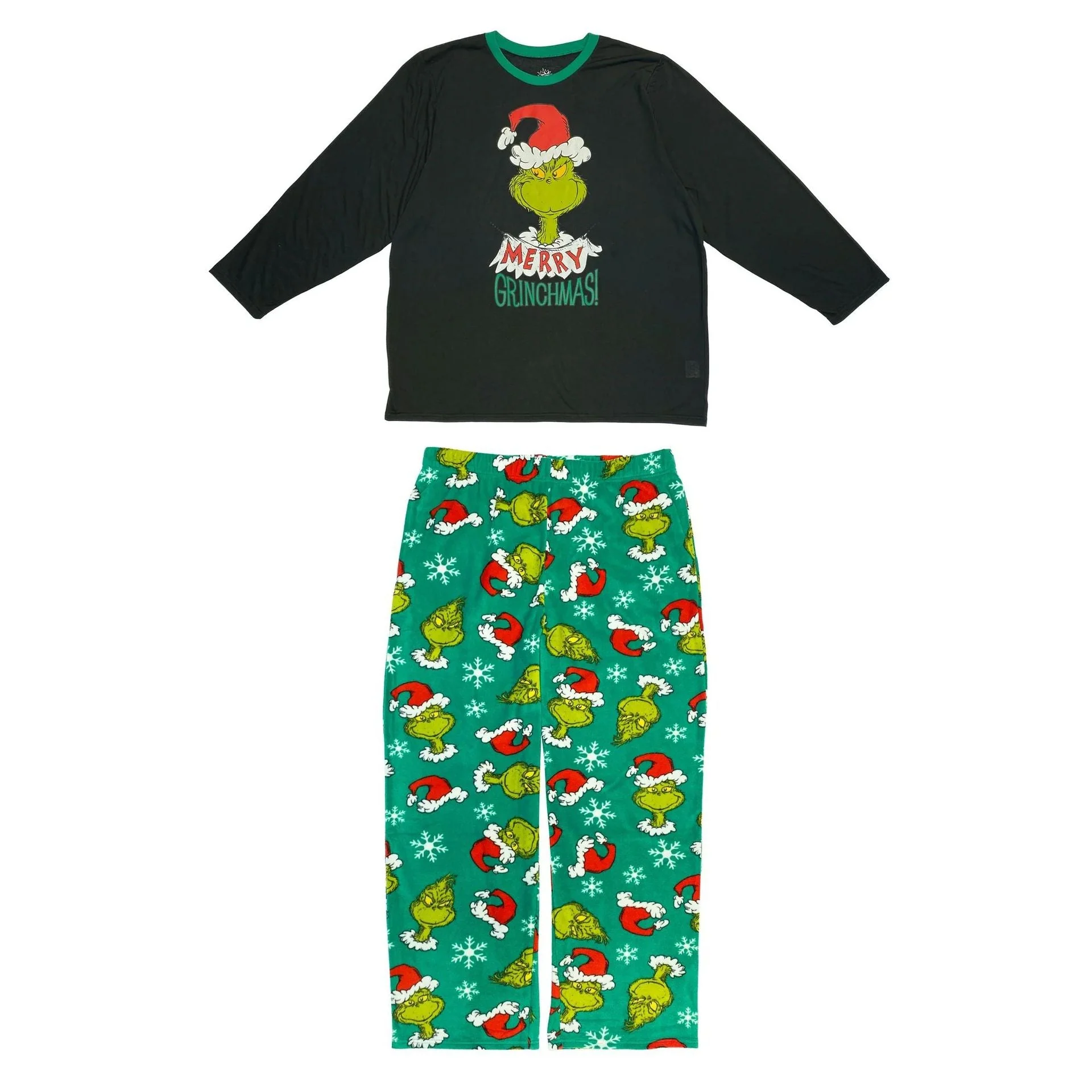 Black and Green Grinch Matching Family Christmas Pajamas - Image 5