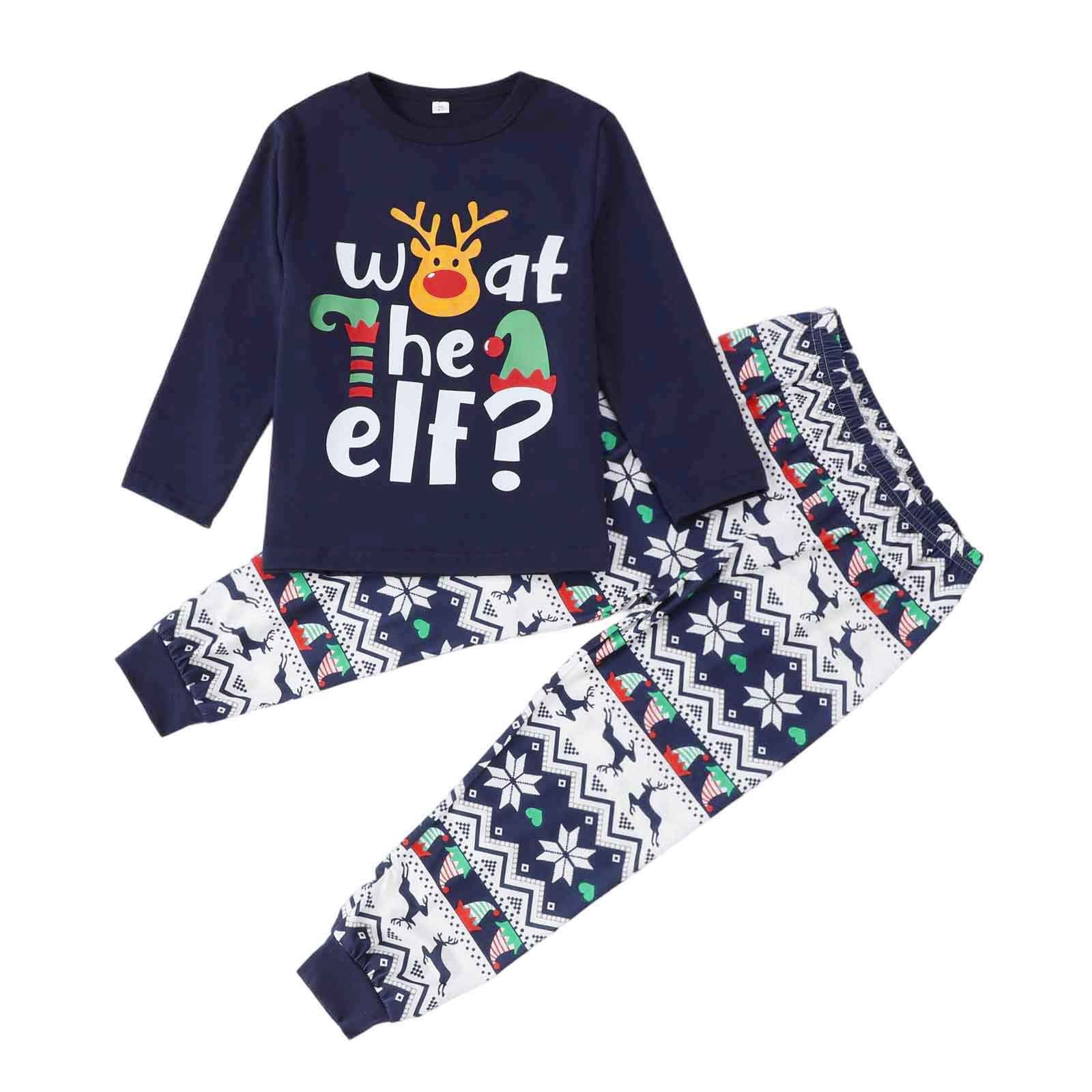 Blue Elk Elf Matching Family Christmas Pajamas - Image 5