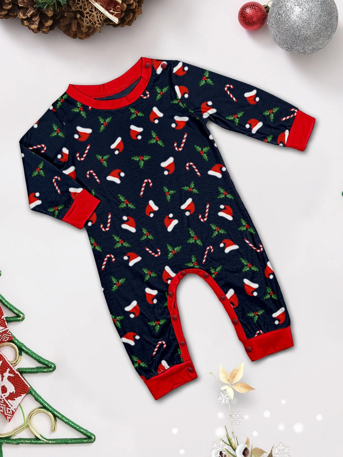 Blue Holidy Matching Family Christmas Pajamas | Adults, Kids & Dog Pajamas - Image 6