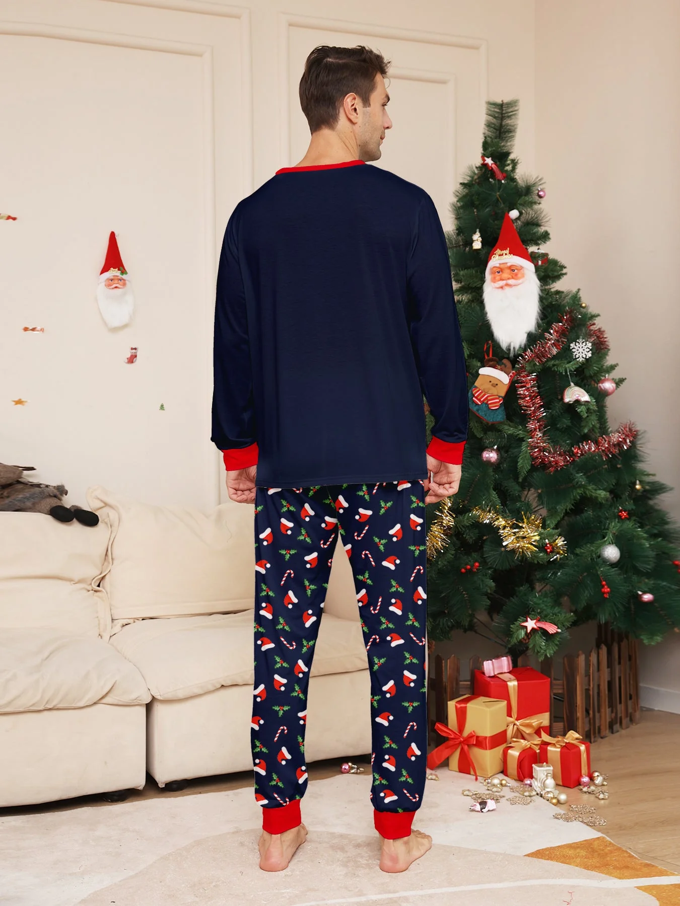 Blue Holidy Matching Family Christmas Pajamas | Adults, Kids & Dog Pajamas - Image 9