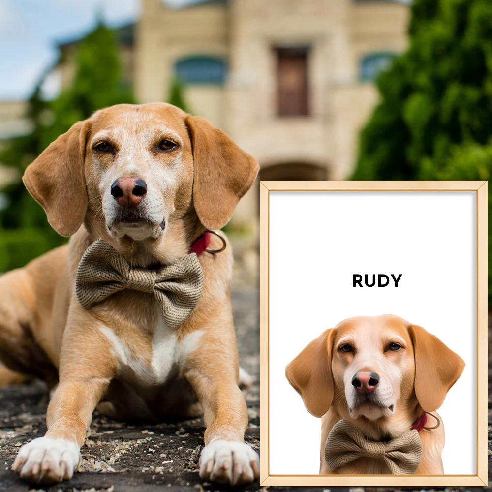 Capture Puppy Love: Custom One Pet Portrait that Celebrates Your Furry Friend - Image 3