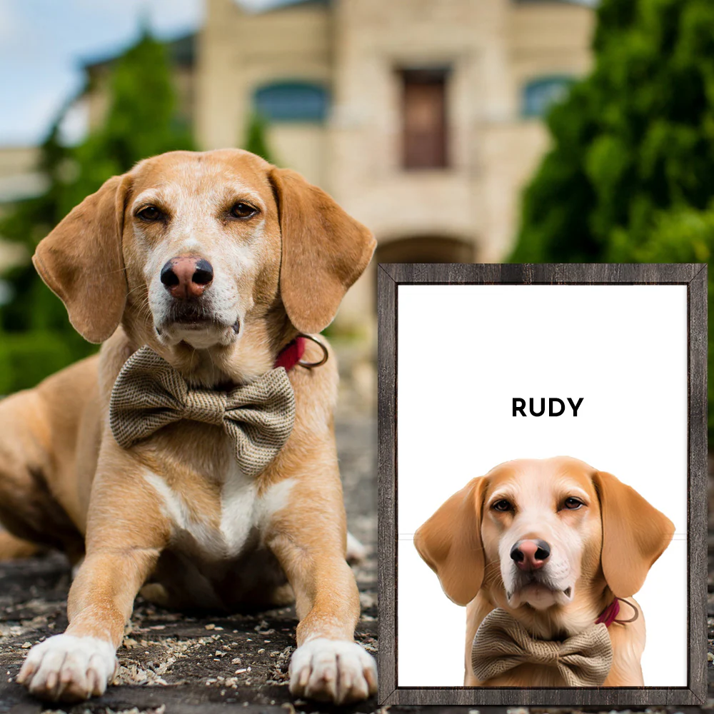 Capture Puppy Love: Custom One Pet Portrait that Celebrates Your Furry Friend - Image 4