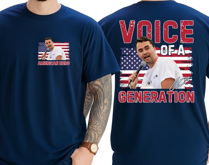 Charlie Kirk Voice of a Generation Tee, Unisex T-shirt, Men's Women's Shirt, Gift for Fan - Image 2