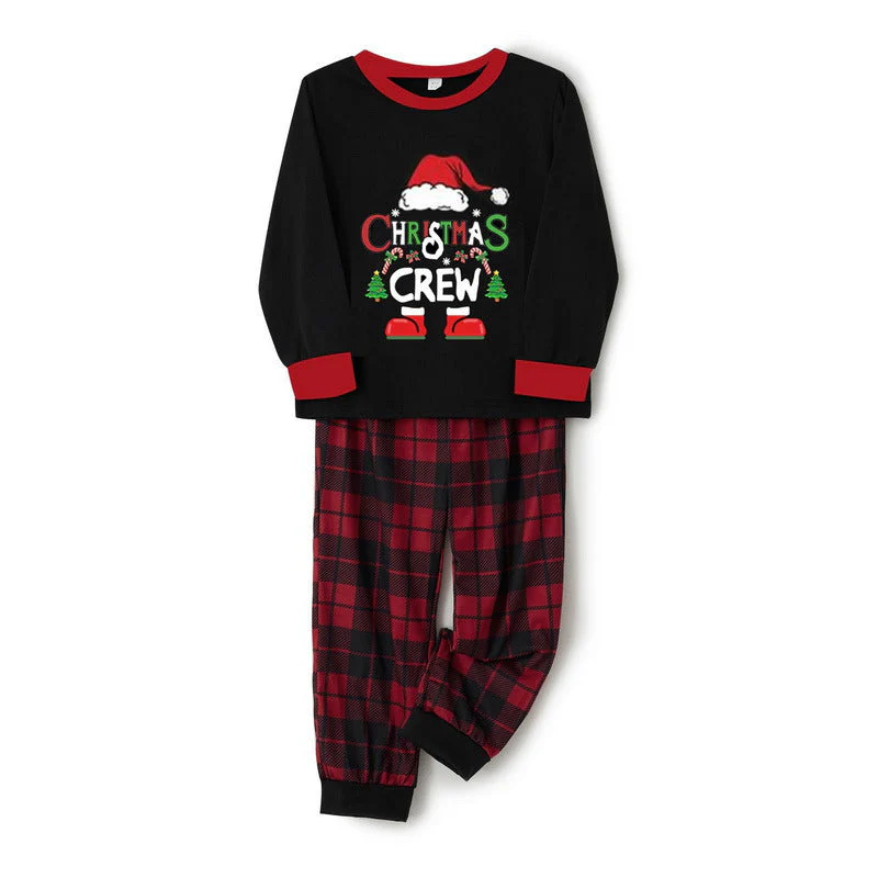 Christmas Crew Print Matching Family Pajamas-Dog Pajamas Included - Image 2