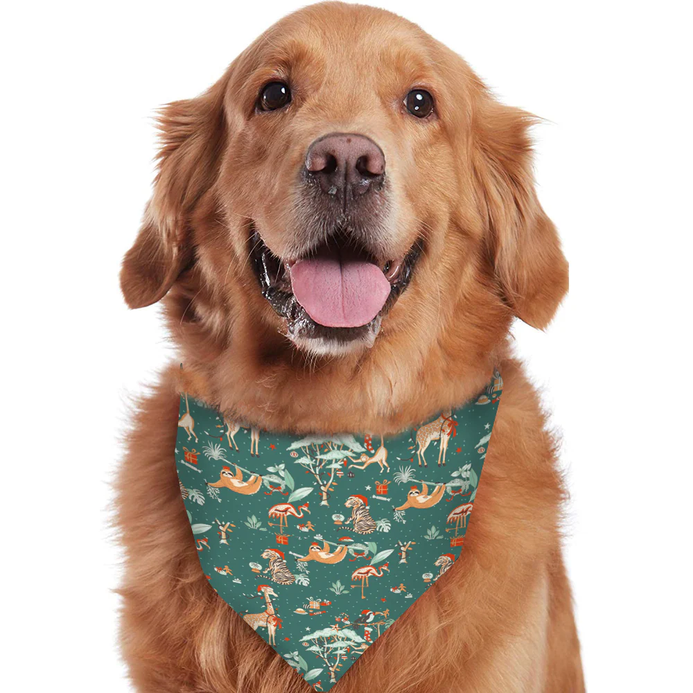 Christmas Cute Animals Matching Family Christmas Pajamas-Dog Pajamas Included - Image 5