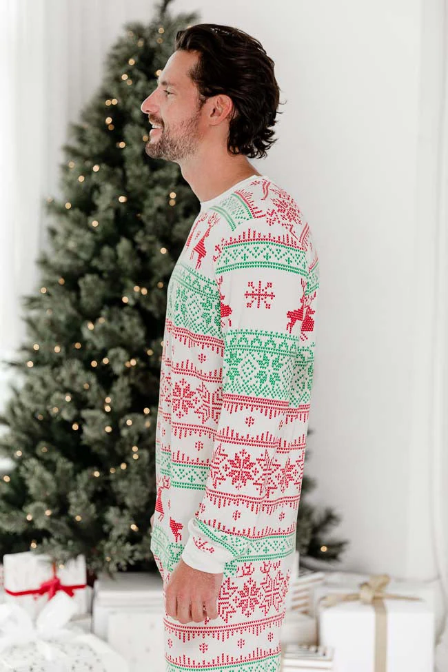 Christmas deer Snowflake Matching Family Christmas Pajamas-Dog Pajamas Included - Image 5