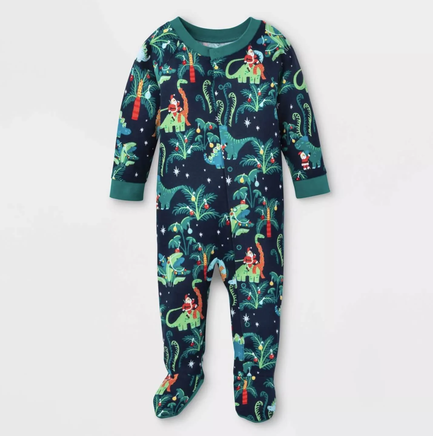 Christmas Dinosaur Patterned Matching Family Christmas Pajamas-Dog Pajamas Included - Image 7