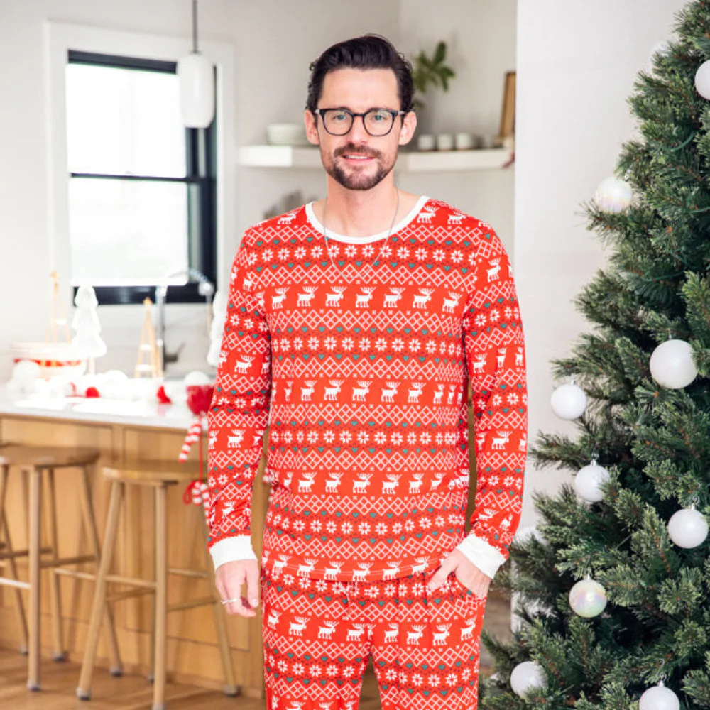 Christmas Elk Matching Family Christmas Pajamas - Image 4
