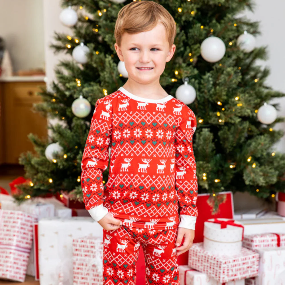 Christmas Elk Matching Family Christmas Pajamas - Image 6