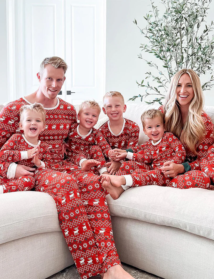 Christmas Elk Matching Family Christmas Pajamas - Image 11