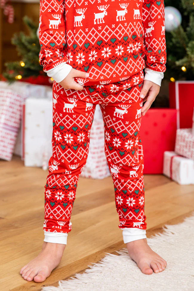 Christmas Elk Matching Family Christmas Pajamas - Image 12