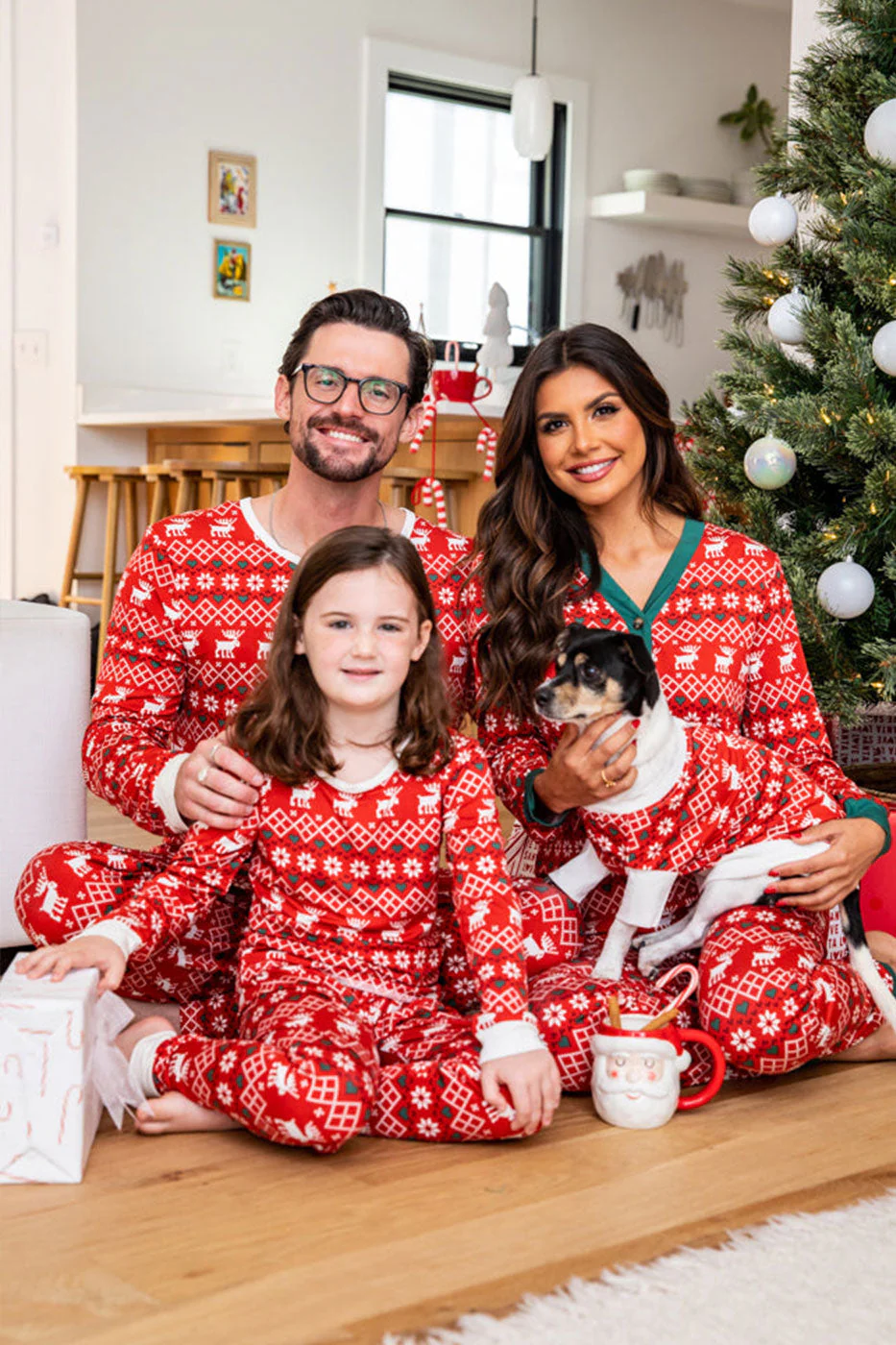 Christmas Elk Matching Family Christmas Pajamas - Image 2