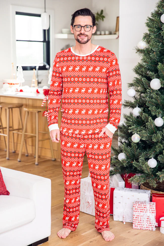 Christmas Elk Matching Family Christmas Pajamas - Image 4