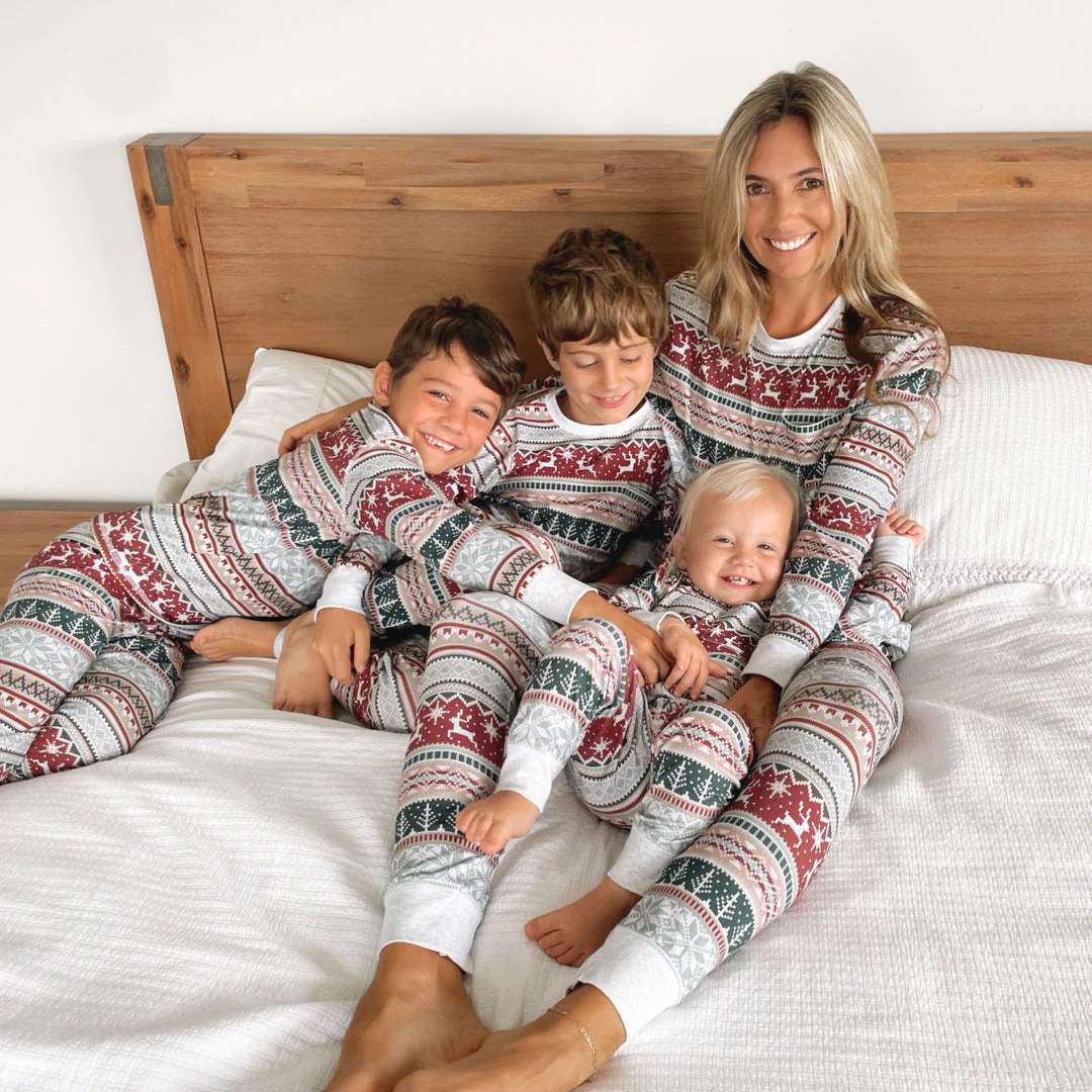 Christmas Print Matching Family Christmas Pajamas-Dog Pajamas Included - Image 10