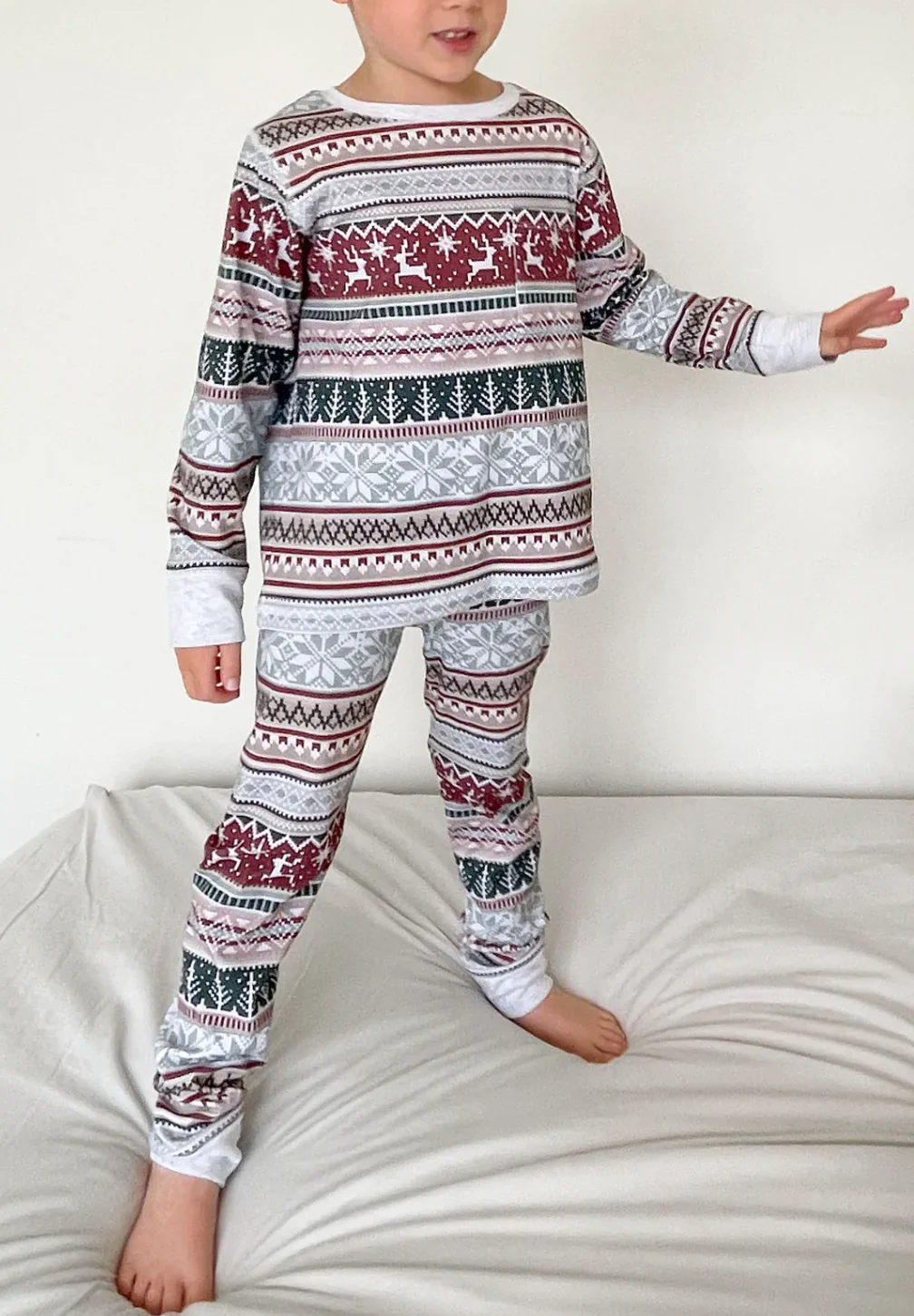 Christmas Print Matching Family Christmas Pajamas-Dog Pajamas Included - Image 6