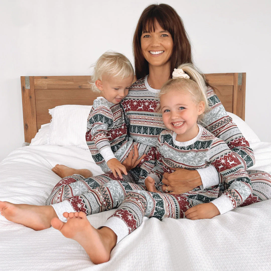 Christmas Print Matching Family Christmas Pajamas-Dog Pajamas Included - Image 9