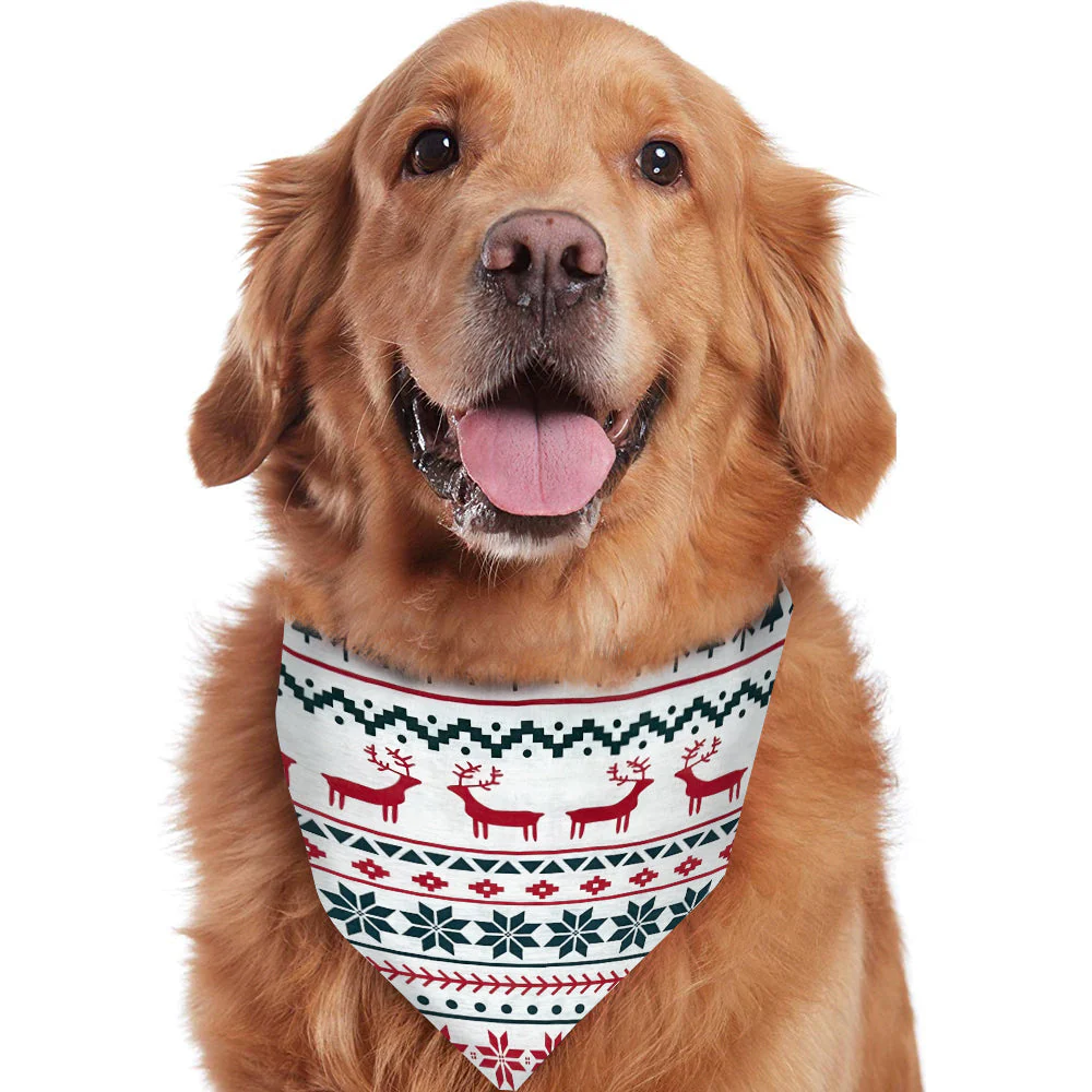 Christmas Tree and Reindeer Patterned Matching Family Christmas Pajamas-Dog Pajamas Included - Image 4