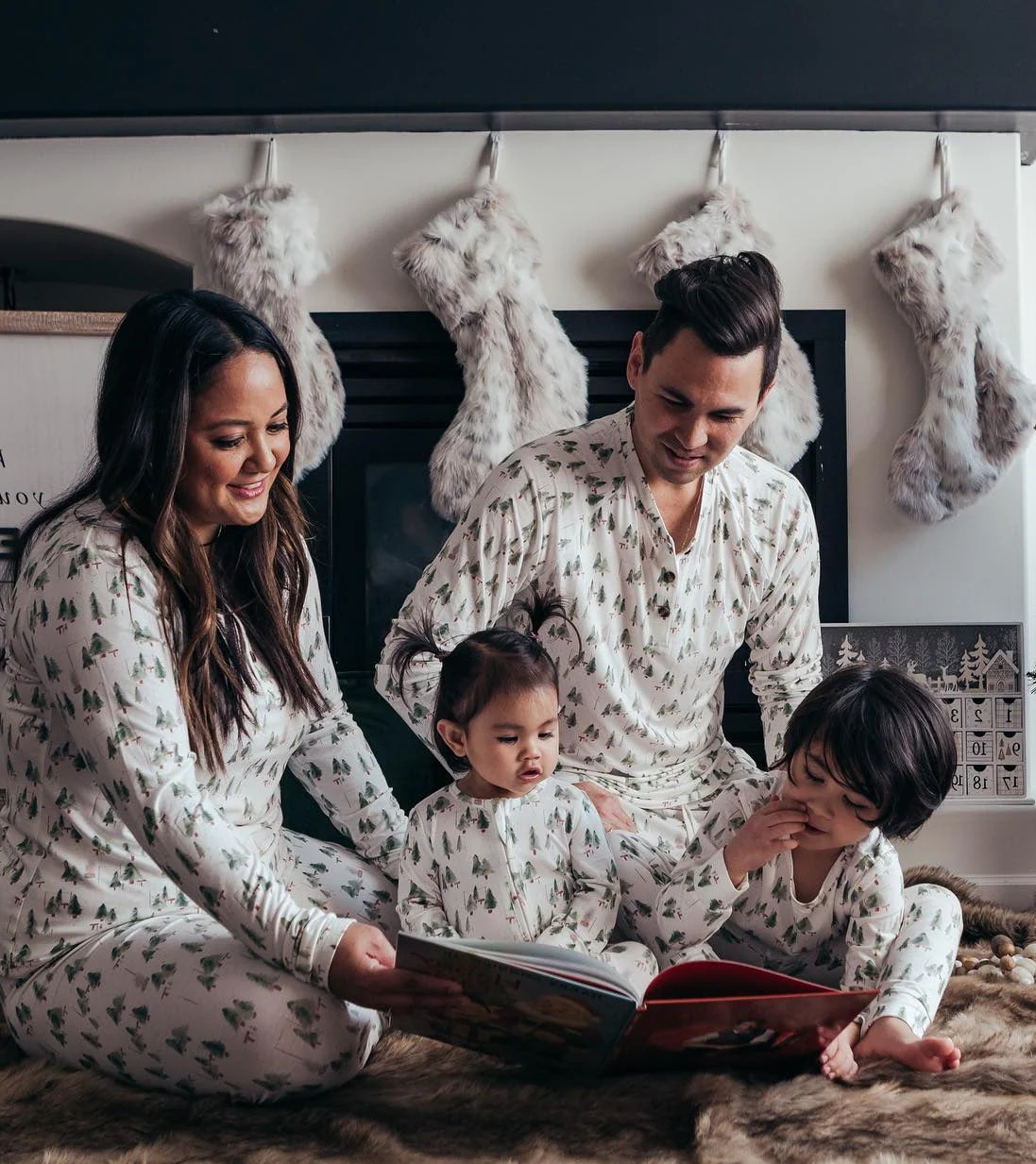 Christmas Tree Matching Family Christmas Pajamas-Dog Pajamas Included - Image 3