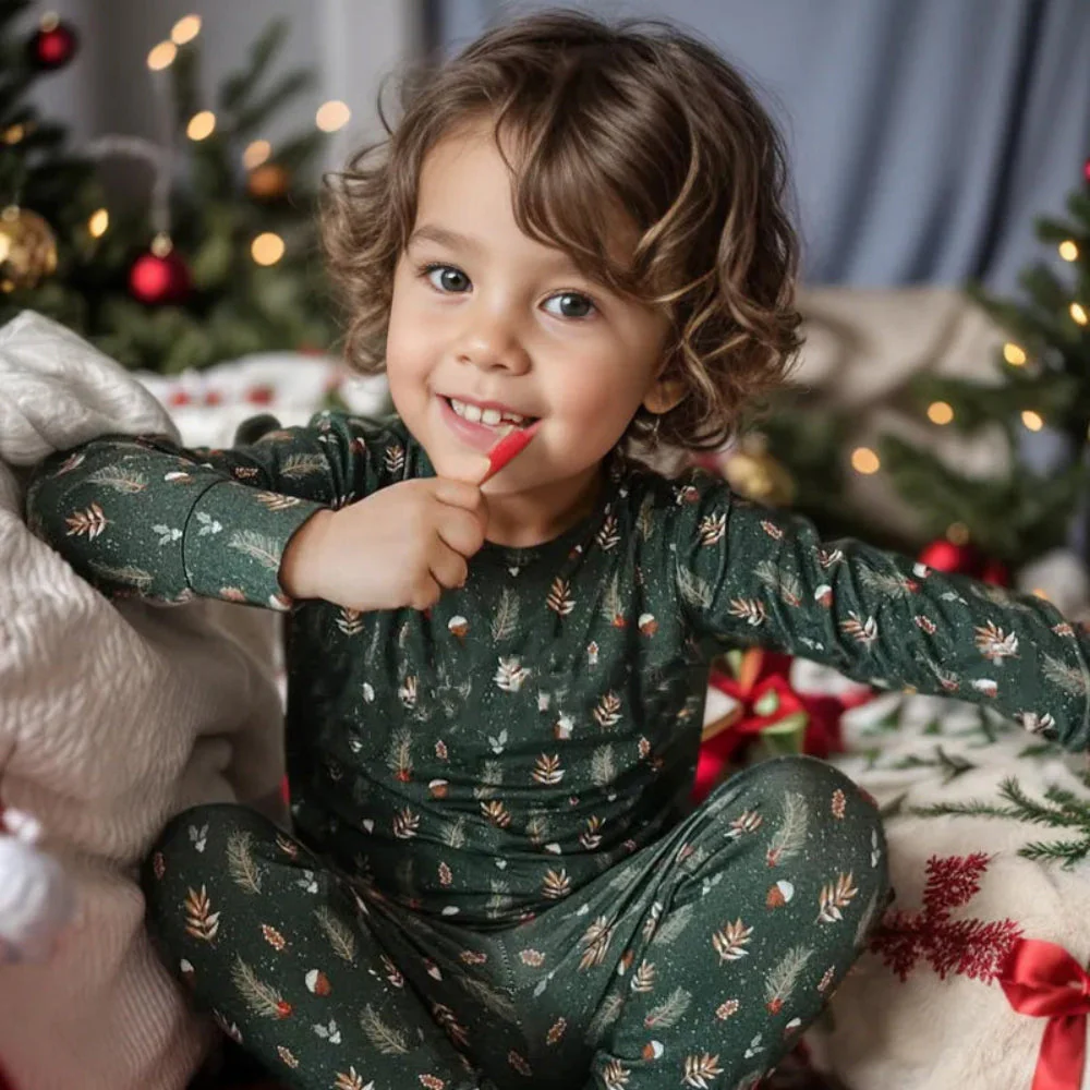 Christmas Tree Matching Family Christmas Pajamas-Dog Pajamas Included - Image 6