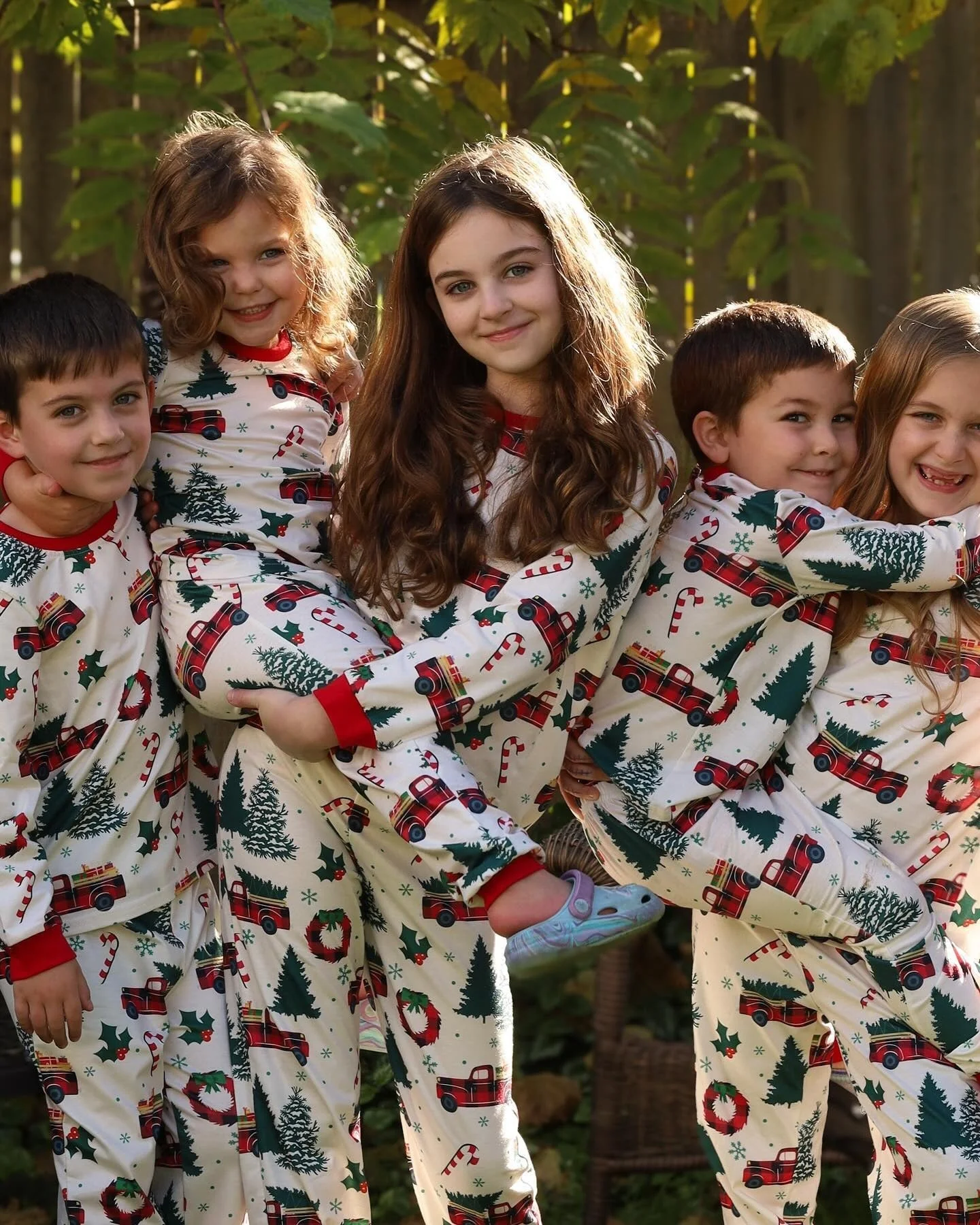 Christmas Tree Truck Matching Family Christmas Pajamas - Image 6