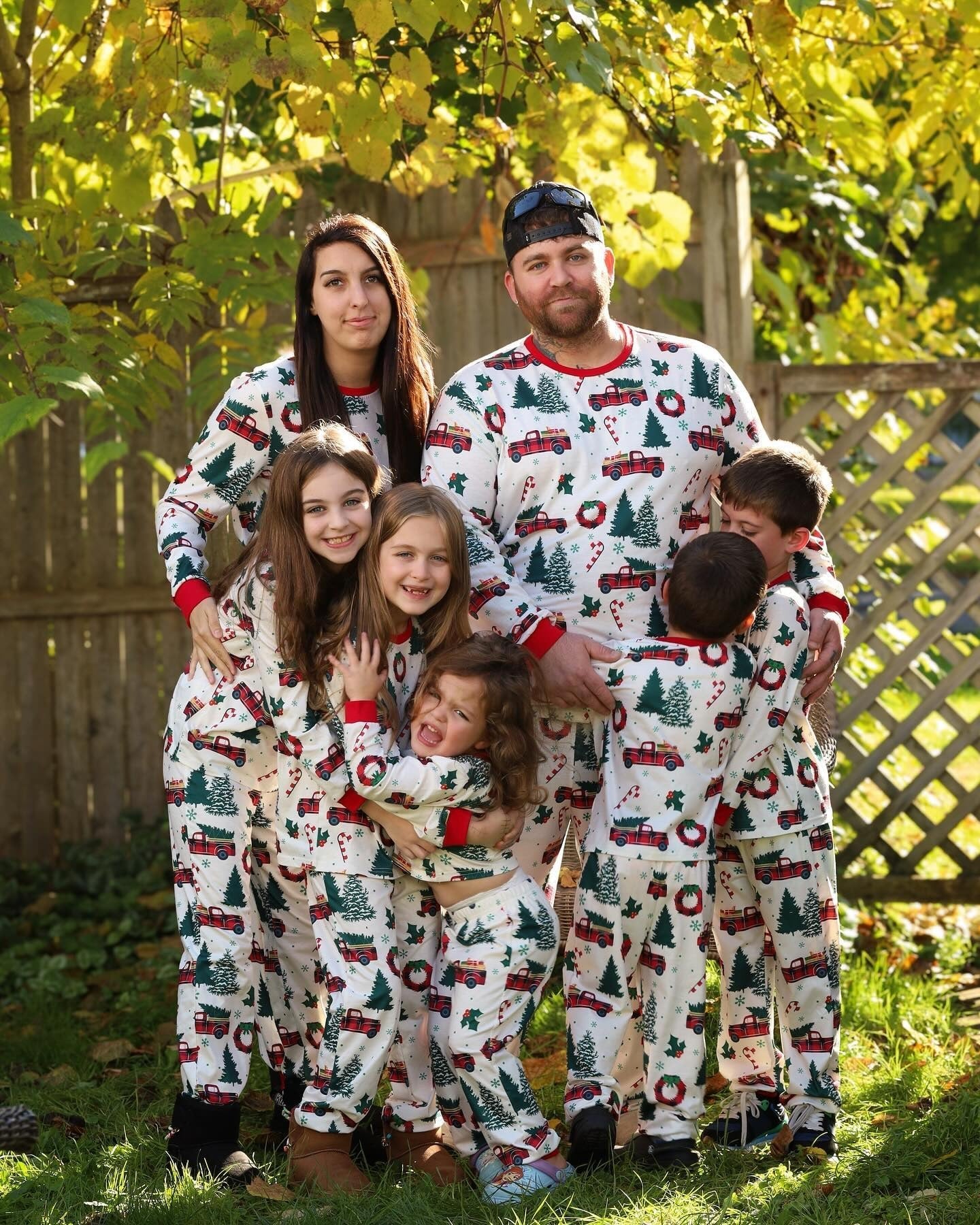 Christmas Tree Truck Matching Family Christmas Pajamas - Image 7