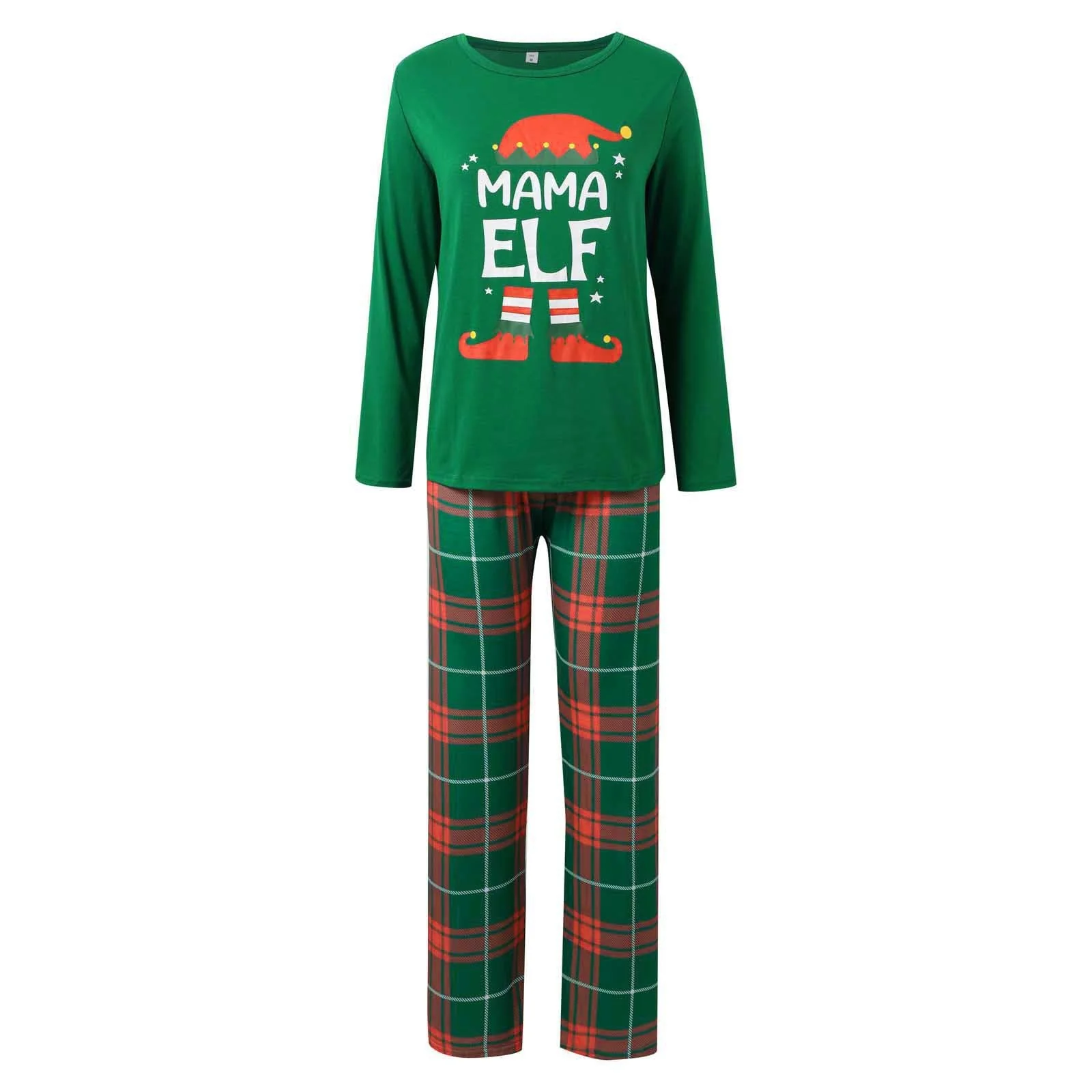Classic Christmas plaid Elf Matching Family Christmas Pajamas - Image 2