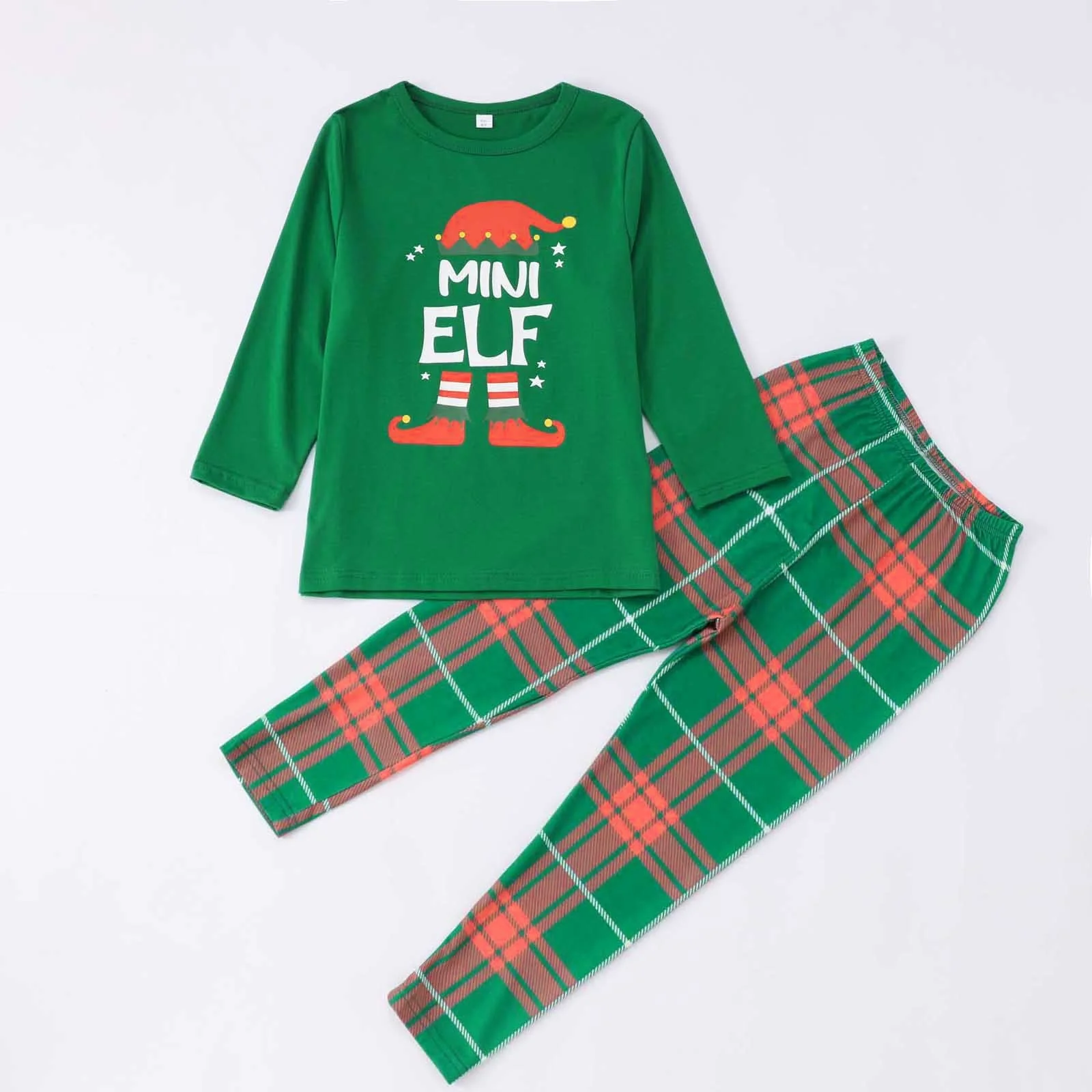 Classic Christmas plaid Elf Matching Family Christmas Pajamas - Image 4