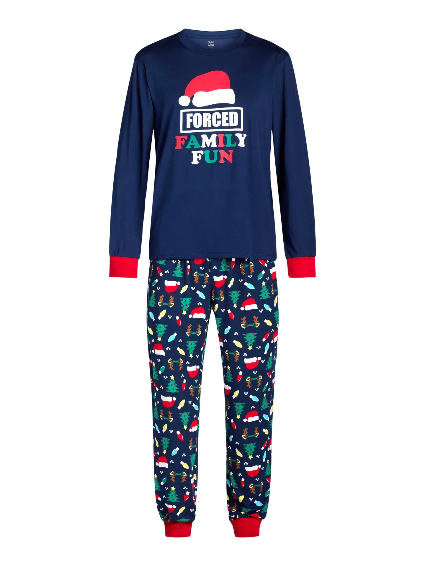 Classic Santa Hat Print Matching Family Christmas Pajamas - Image 9