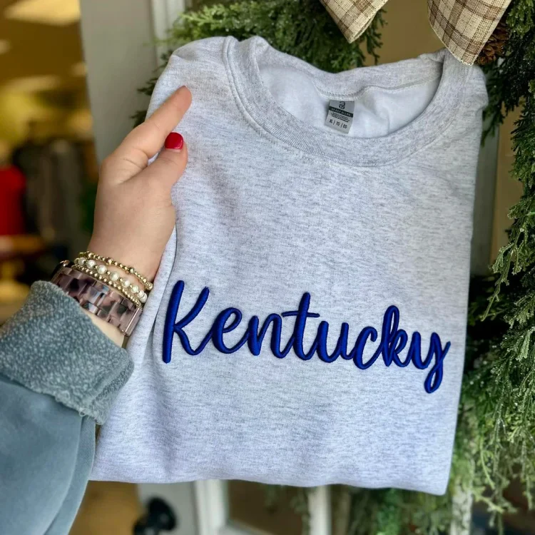 Custom 3D Puff Embroidery Sweatshirt - Image 3