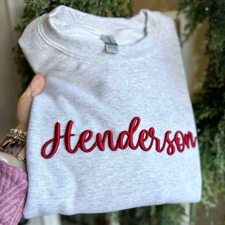 Custom 3D Puff Embroidery Sweatshirt - Image 4