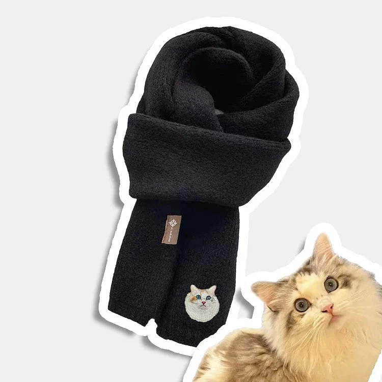 Custom Embroidered Any Pet Portrait Woven Scarf Christmas Gift for Pet Lovers - Image 11