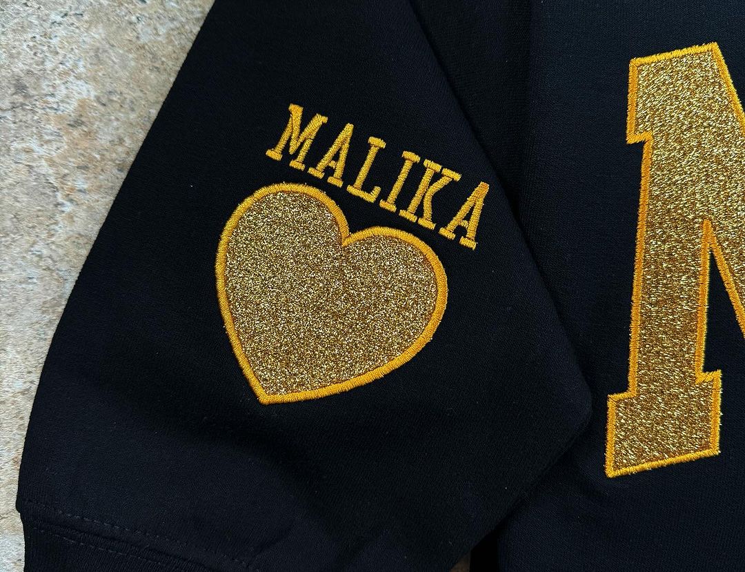 Custom Embroidered Applique Glitter Mama Sweatshirt - Image 7