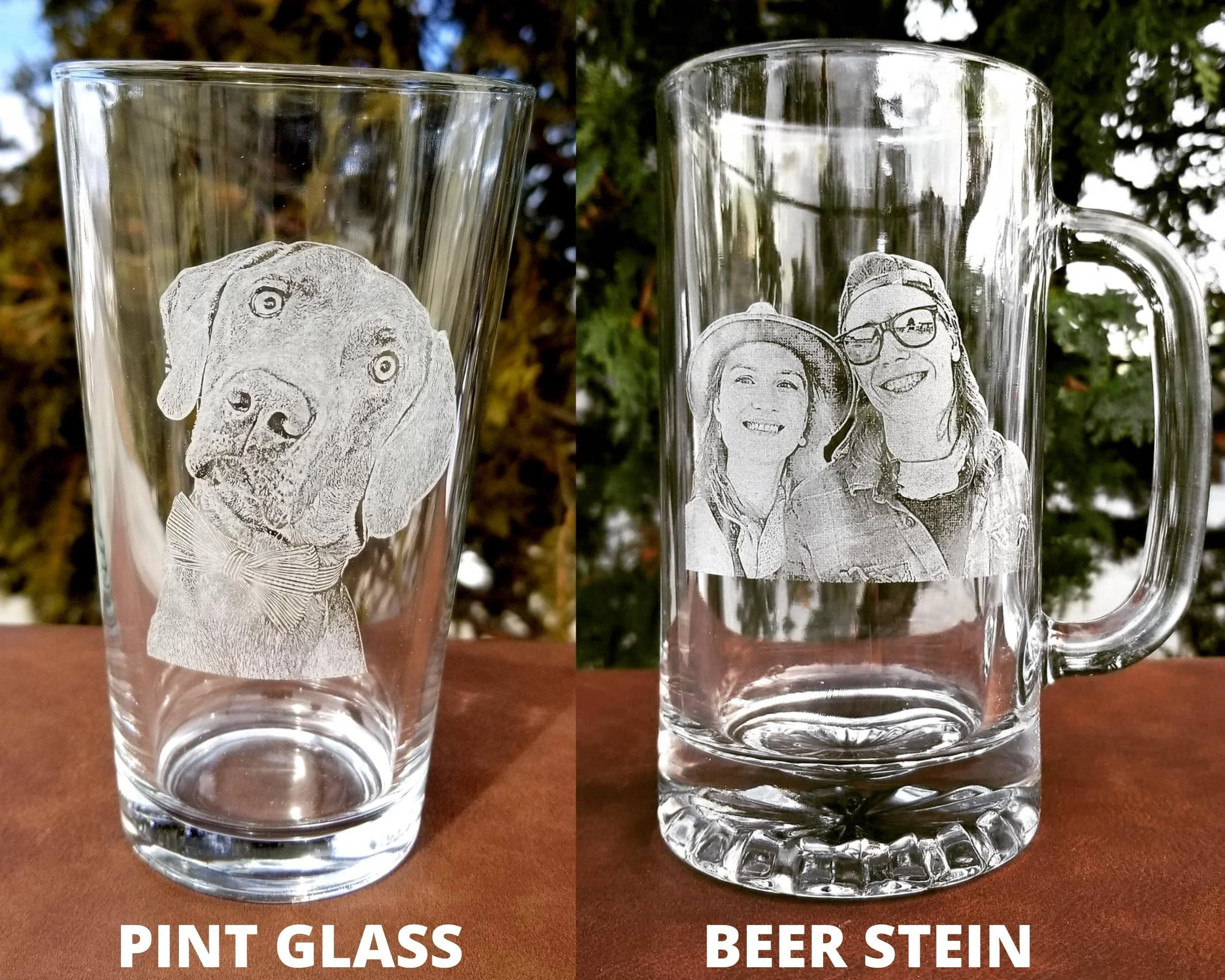 Custom Engraved Glass | Family portrait, Personalized gift - Image 4