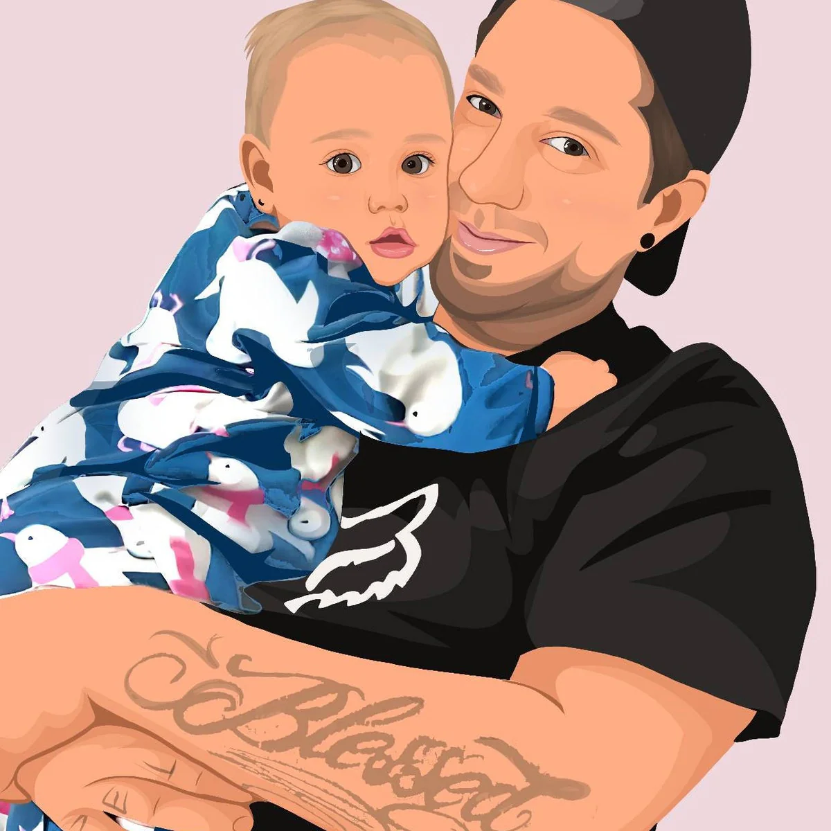 Custom Faceless Drawing, Family Portrait Gift, Mom Gifts, Custom Family Gift, House warming Gift, Hand-drawn Gift - Image 12