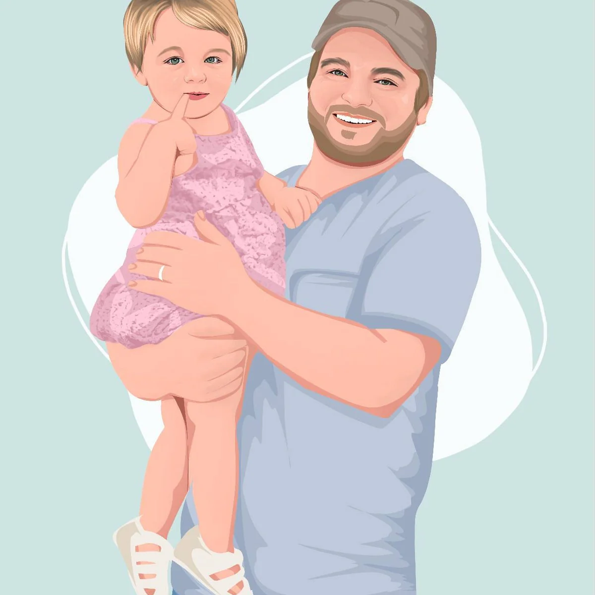 Custom Faceless Drawing, Family Portrait Gift, Mom Gifts, Custom Family Gift, House warming Gift, Hand-drawn Gift - Image 13