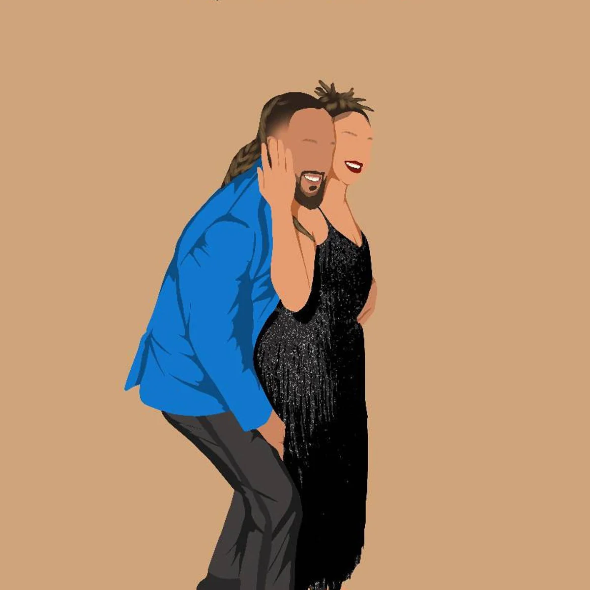 Custom Faceless Drawing, Family Portrait Gift, Mom Gifts, Custom Family Gift, House warming Gift, Hand-drawn Gift - Image 15