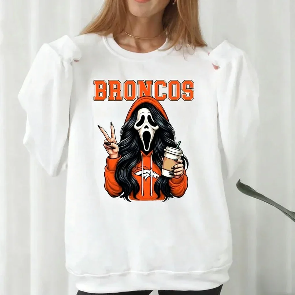 Custom Ghostface Scream Football Team Sweatshirt - Image 3