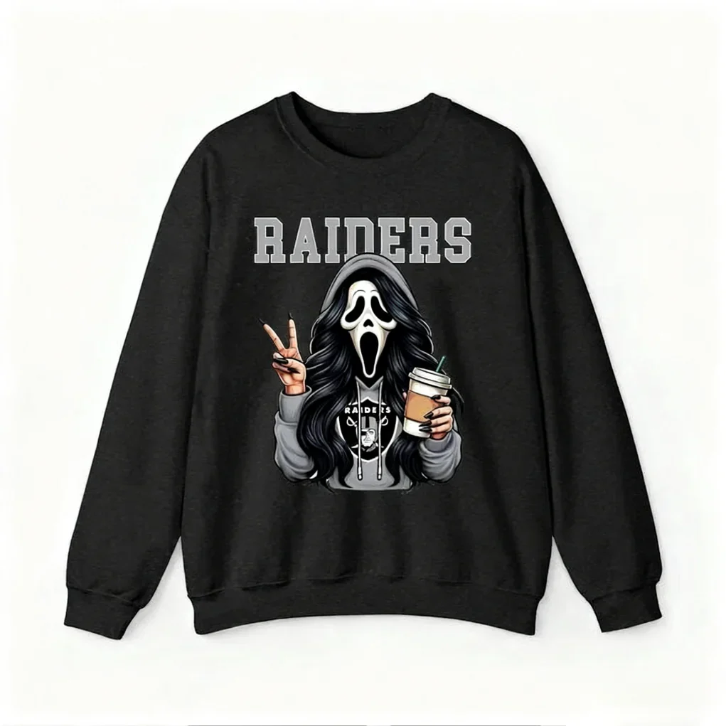 Custom Ghostface Scream Football Team Sweatshirt - Image 5