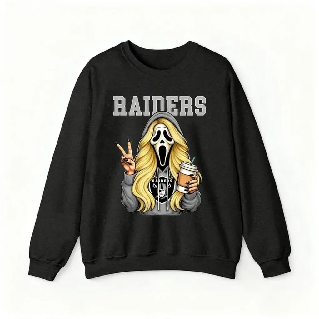 Custom Ghostface Scream Football Team Sweatshirt - Image 6