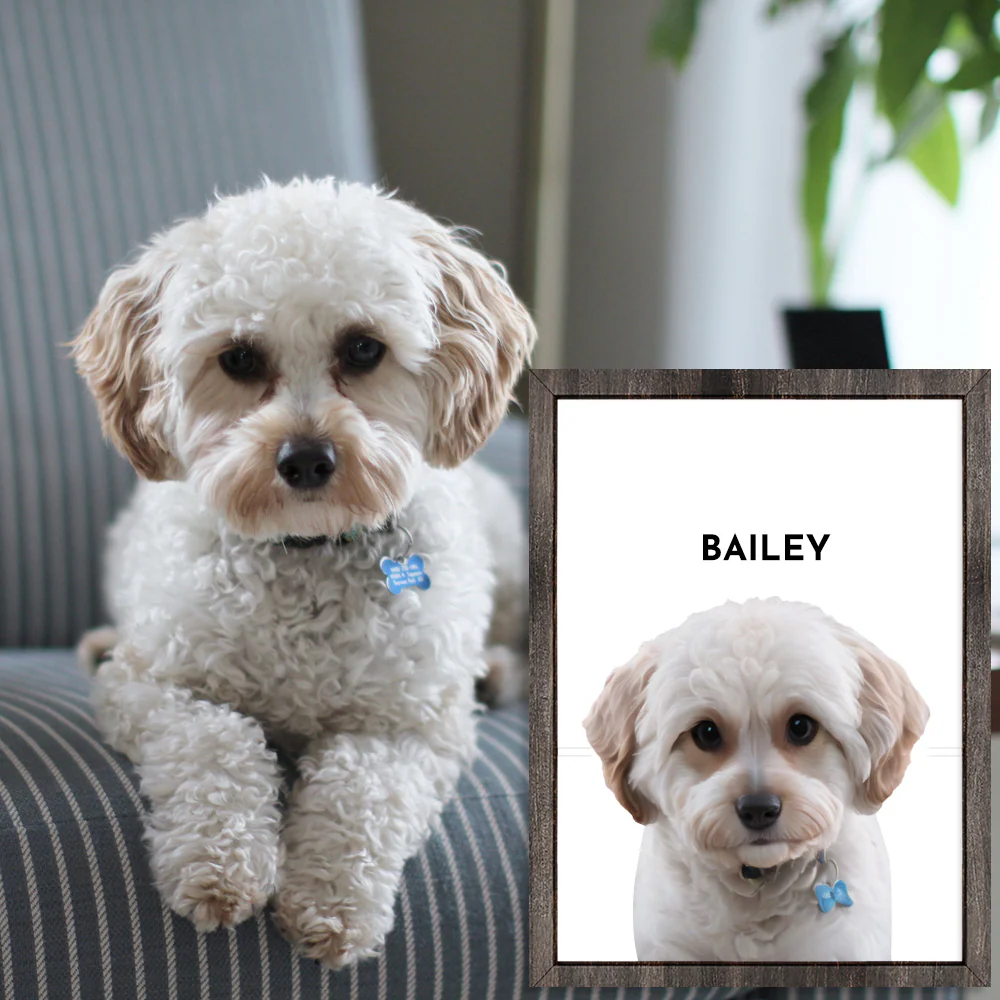 Custom One Pet Portrait, Perfect for Your Precious Puppy - Image 4