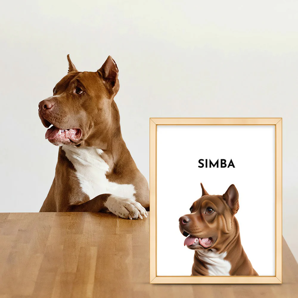 Custom One Pet Portrait, Showcasing the Adorable Essence of Your Furbaby - Image 3