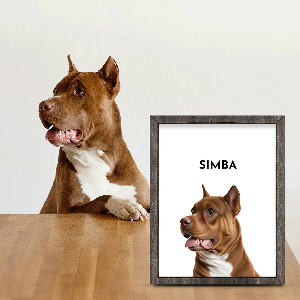 Custom One Pet Portrait, Showcasing the Adorable Essence of Your Furbaby - Image 4